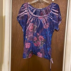 Fashion Bug colorful floral pattern blouse​